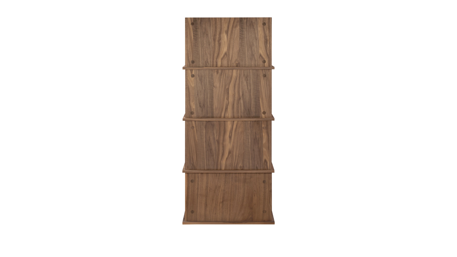 Keep Stacking Storage System 4-Piece, Open and Closed, Walnut - Image 9