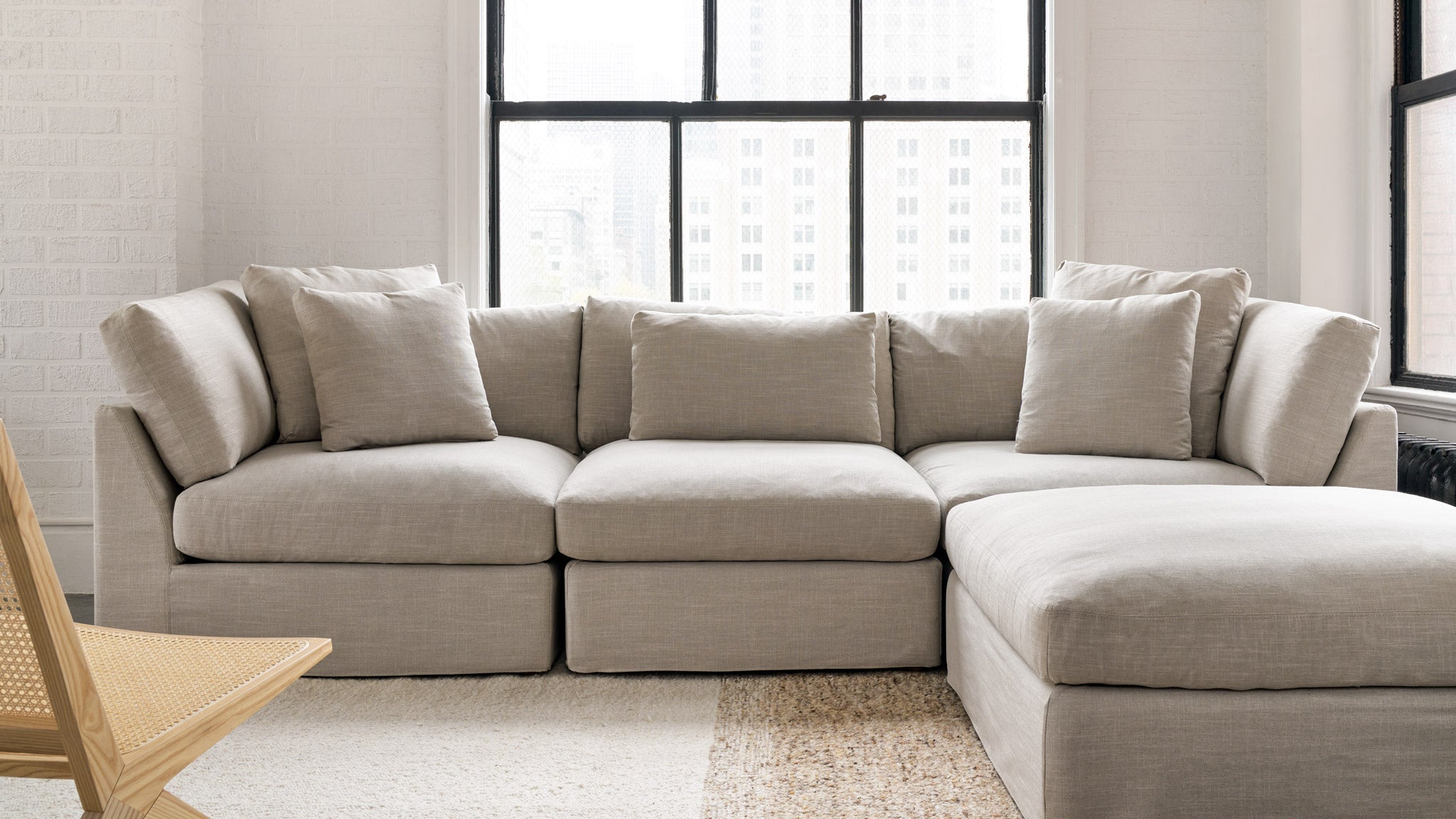 Get Together™ 3-Piece Modular Sofa, Large, Light Pebble - Image 7